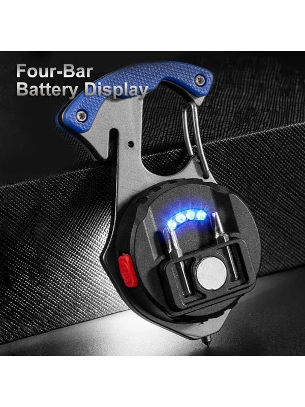 Ultra Güçlü Led Karabina Combat 10 Mod Kamp Fener Bıçak Type-C Acil Durum Feneri
