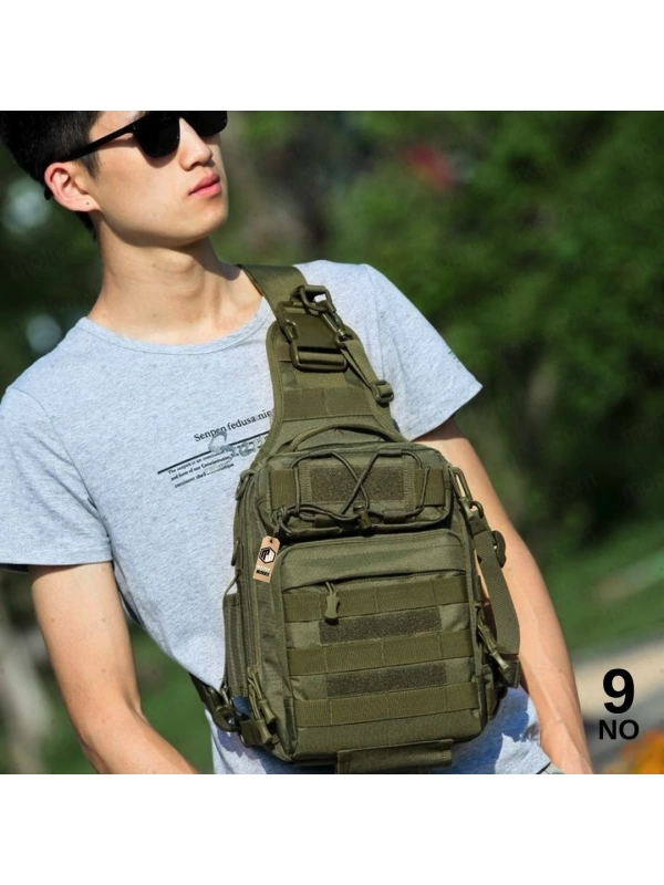 28cm Yeşil 18 LT Taktik Omuz Çantası NO9