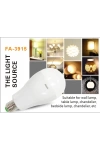 15W Şarjlı LED Ampul Tek Bataryalı – Yüksek Parlaklık, Acil Durum Işığı, 12 Saat Çalışma Süresi, 2400mAh Pil