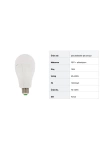 15W Şarjlı LED Ampul Tek Bataryalı – Yüksek Parlaklık, Acil Durum Işığı, 12 Saat Çalışma Süresi, 2400mAh Pil