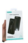 20.000 mAh Powerbank 22.5W Hızlı Şarj 2x TypeC+1xUSB 3 Çıkışlı 2 Kablolu