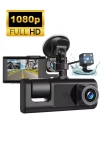 3 Kameralı Araç Kamerası 1080P 2 Inch Ekran 170* Geniş Açılı Araç Kamerası