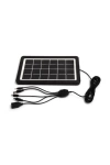 3.5W 9V Güneş Paneli Solar Panel IPX6 USB 5 Uçlu