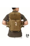 49CM Taktik Desert Tan Çöl Lazer Kesim Outdoor Dağcı Asker Sırt Çantası MW502 NO24