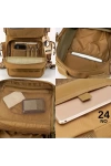 49CM Taktik Desert Tan Çöl Lazer Kesim Outdoor Dağcı Asker Sırt Çantası MW502 NO24