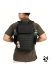 49CM Taktik Siyah Lazer Kesim Outdoor Dağcı Asker Polis Sırt Çantası MW502 NO24