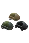 Protective Short Black Rail Air-soft Helmet