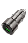 Araç Hızlı Şarj Cihazı Çakmak Girişi USB/TPYE-C Çift Çıkışlı 38W/3A, PD/QC