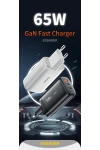 GaN Charger USB Type-C Hızlı Şarj 65W 45W+20W PPS PD QC3.0 Hızlı Şarj Cihazı Macbook Dizüstü Ipad Tablet iPhone Samsung