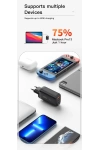 GaN Charger USB Type-C Hızlı Şarj 65W 45W+20W PPS PD QC3.0 Hızlı Şarj Cihazı Macbook Dizüstü Ipad Tablet iPhone Samsung