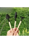 Metal Mini Alet Seti Kürek Tırmık Bahçe Hobi Outdoor Dayanıklı Mini Doğa Seti