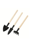 Metal Mini Alet Seti Kürek Tırmık Bahçe Hobi Outdoor Dayanıklı Mini Doğa Seti