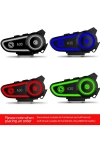 A30 Motosiklet Kask Kulaklık Işıklı BT 5.2 2800mAh