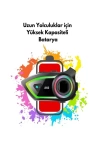 A60 Motosiklet Kask Kulaklık Bluetooth intercom RGB Işıklı Motorsiklet Interkom