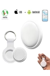Airtag Akıllı GPS Takip Cihazı Apple IOS + Android  Uyumlu SmartTag (Beyaz)