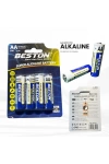 Alkaline Pil Battery 4 Adet 1.5V AA Kalem Pil
