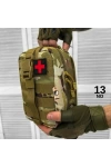 20CM Askeri Taktik Tıbbi Medikal Çanta Multicam Kamuflaj Molle İlk Yardım Çantası No13