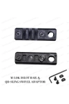 M-Lok Rail and QD Link 3 Slot 22mm Metal Universal Tactical Rifle Sling Mount 7cm