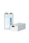 Beston USB 9V 1000mAh 500X Şarz Edilebilir Lithium Battery Type-C 3700mWh Large Energy Lityum Pil