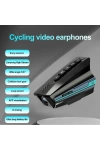 BT16 Kameralı Kask Kulaklık Muzik Sesli Asistan IPX6 Su Geçirmez 2000mAh 32GB Kart dahil