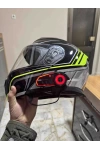 BT35 RGB intercom Motosiklet Kask Mavi BT 5.0 Mikrofonlu IP67 Waterproof Asistan Destekli Kulaklık