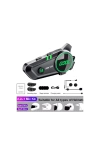 C50 2X Bluetooth 5.3 Kask intercom Kulaklık 300M Kablosuz Motosiklet Kulaklık IPX7 Su Geçirmez 1100mA
