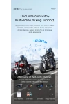 D2 6X Grup İntercom Kask Kulaklığı Müzik Paylaşımı Grup Konuşma 1000m Menzil Uyumlu Markalar