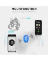 D60 Motosiklet Kask Kulaklığı Bluetooth Intercom RGB Işıklı Intercom