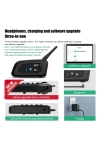 EJEAS V6Pro Motosiklet Bluetooth intercom, 1200m Mesafeli Kulaklık 6 Sürücü İletişim Sistemi İnterkom Su Geçirmez, GPS, DSP Gürültü Azaltma