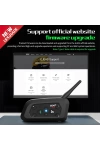 EJEAS V6Pro Motosiklet Bluetooth intercom, 1200m Mesafeli Kulaklık 6 Sürücü İletişim Sistemi İnterkom Su Geçirmez, GPS, DSP Gürültü Azaltma