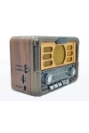 Everton Rt-671 Solar Powered Panel Bluetooth Wireless Nostalgic Radio
