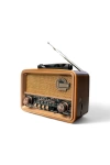 Everton Rt-827 Retro Güneş Enerjili Panelli Bluetooth Kablosuz Nostaljik Radyo