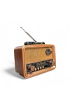 Everton Rt-827 Retro Güneş Enerjili Panelli Bluetooth Kablosuz Nostaljik Radyo