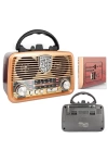 Everton Rt-845 Retro Güneş Enerjili Panelli Bluetooth Kablosuz Nostaljik Radyo