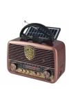 Everton Rt-845 Retro Güneş Enerjili Panelli Bluetooth Kablosuz Nostaljik Radyo