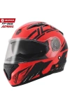 FF-868 Çene Açılır Kask Güneş Vi̇zörlü Azrael Kırmızı