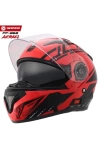 FF-868 Çene Açılır Kask Güneş Vi̇zörlü Azrael Kırmızı