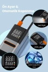 Hava Kompresörü 4000 mAh 4IN1 Şarjlı+Araç Taşınabilir Araç MotorLastik Top Şişirme Pompası Oto A6655
