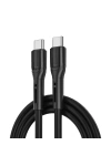 Hızlı Şarj Kablosu Armor Kablo Ucu Korumalı 100W Ultra Fast Charge Type-C To Type-C PD Data Kablo 1M