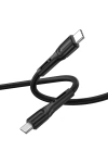 Hızlı Şarj Kablosu Armor Kablo Ucu Korumalı 100W Ultra Fast Charge Type-C To Type-C PD Data Kablo 1M