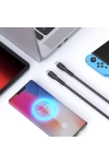 Hızlı Şarj Kablosu Armor Kablo Ucu Korumalı 100W Ultra Fast Charge Type-C To Type-C PD Data Kablo 1M