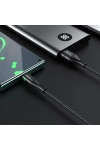 Hızlı Şarj Kablosu Armor Kablo Ucu Korumalı 100W Ultra Fast Charge USB To Type-C PD Data Kablo 1M