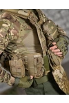 Multicam Kamuflaj Hücum Yeleği Askeri Airsoft Çek Kurtul Kasık Korumalı