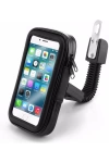 JX-100 XL 6.5 Motorsiklet ve Bisiklet Telefon Tutucu Ayna Bağlantılı