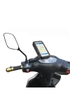 JX-100 XL 6.5 Motorsiklet ve Bisiklet Telefon Tutucu Ayna Bağlantılı