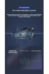 K21 intercom BT 5.3 1200mah 30H Ledli Asistanlı Gürültü Önlemeli IPX6 Waterproof Motosiklet Kask Kulaklığı