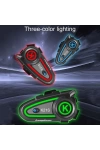 K21S 2X interkom BT 5.3 RGB Asistanlı 1200mah Gürültü Önleme Motosiklet Kask Kulaklığı
