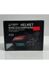 K25 2X BT5.3 intercom Led Fenerli Sesli Asistan Gürültü Engelleme Su Geçirmez Kask Kulaklığı