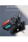 K25 2X BT5.3 intercom Led Fenerli Sesli Asistan Gürültü Engelleme Su Geçirmez Kask Kulaklığı