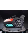 K25 2X BT5.3 intercom Led Fenerli Sesli Asistan Gürültü Engelleme Su Geçirmez Kask Kulaklığı